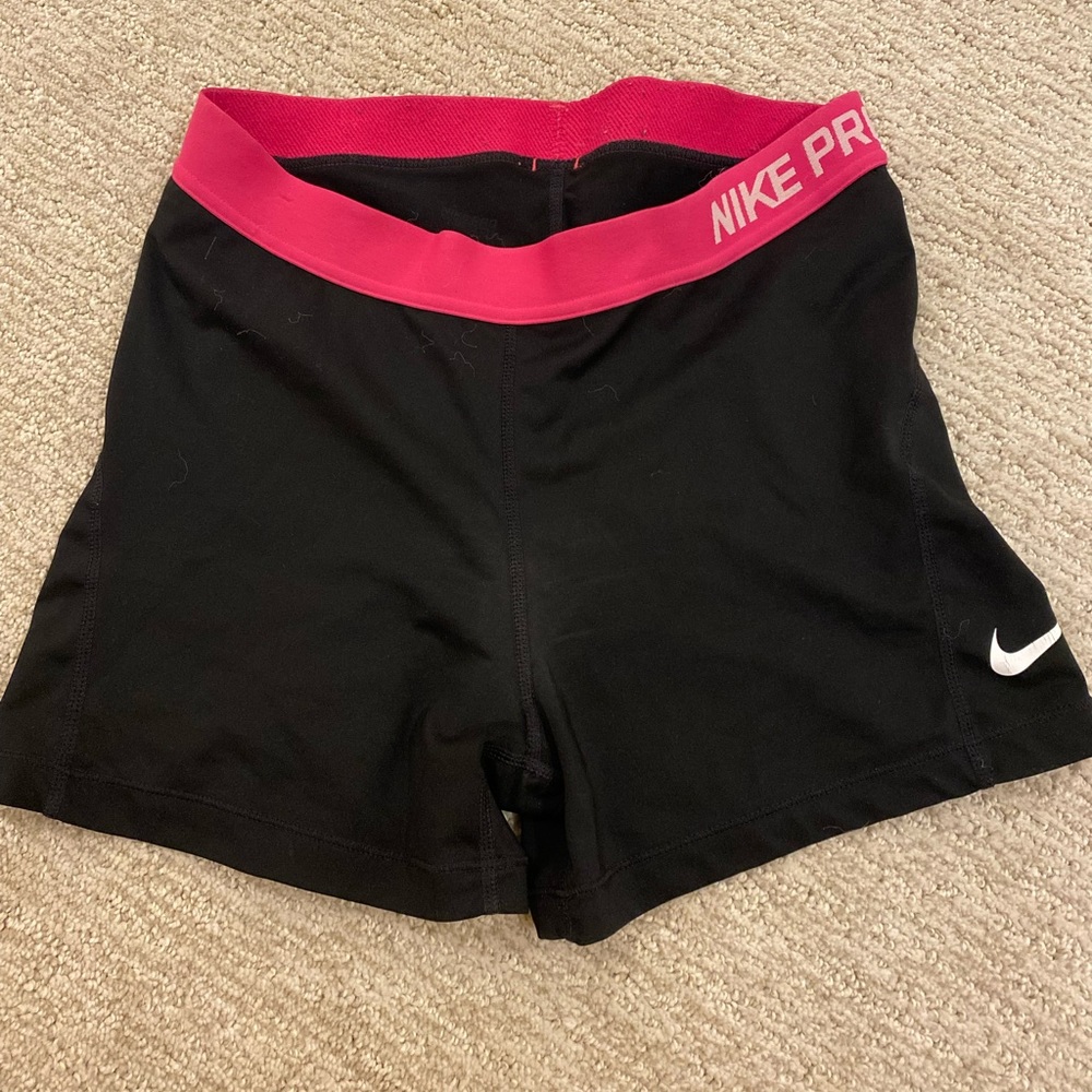 Pink nike pro spandex